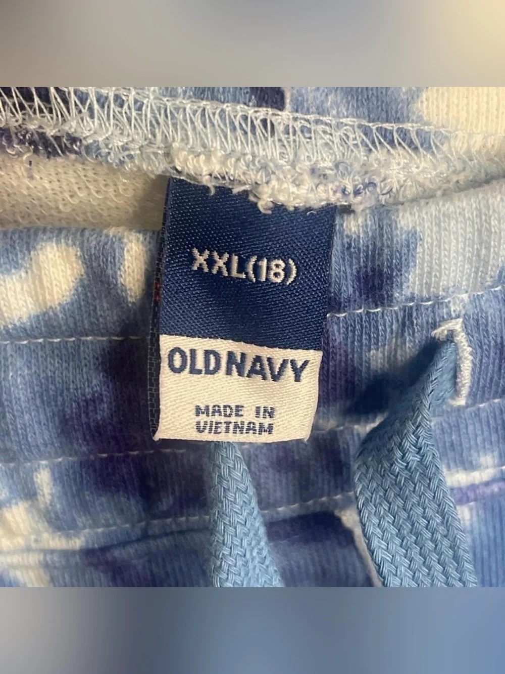 Old Navy Tie-Dye Joggers XXL Blue White NWT Girls  #43